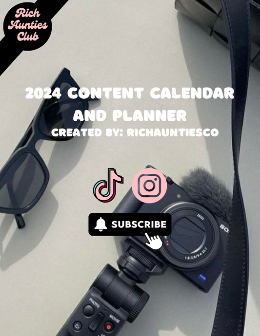 2024 Digital Content Calendar and Planner